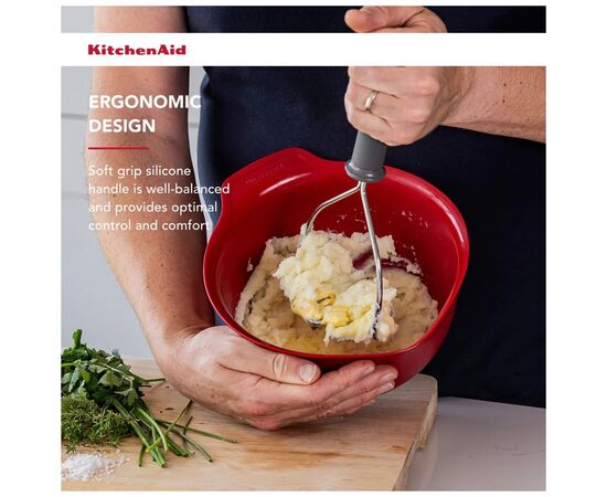 Картофелемялка KitchenAid Coreline 25,7 см сіра (KAS008OHCGG), изображение 6 Картофелемялка KitchenAid Coreline 25,7 см сіра (KAS008OHCGG), изображение 6