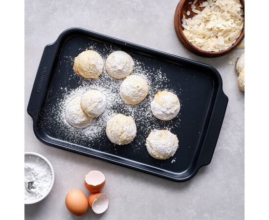 Форма для выпечки GreenPan з керамічним покриттям 33x22,5х2,4 см (CC007770-001), изображение 5 Форма для выпечки GreenPan з керамічним покриттям 33x22,5х2,4 см (CC007770-001), изображение 5