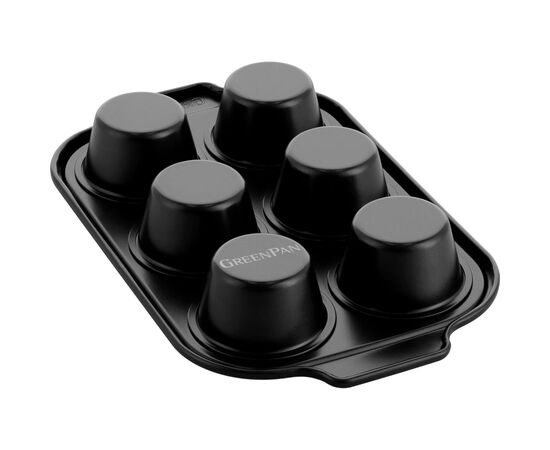 Форма для выпечки GreenPan для кексів 32х20х4,3 см на 6 шт (CC007765-001), изображение 2 Форма для выпечки GreenPan для кексів 32х20х4,3 см на 6 шт (CC007765-001), изображение 2