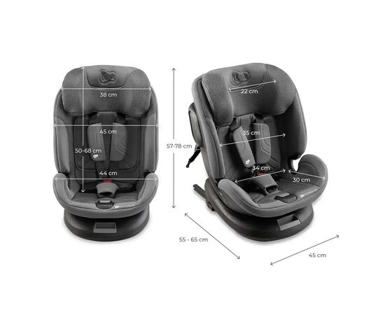Автокресло Kinderkraft Xpedition 3 i-Size 360 Grey (KCXPED03GRY0000) (5902533926770), изображение 10 Автокресло Kinderkraft Xpedition 3 i-Size 360 Grey (KCXPED03GRY0000) (5902533926770), изображение 10