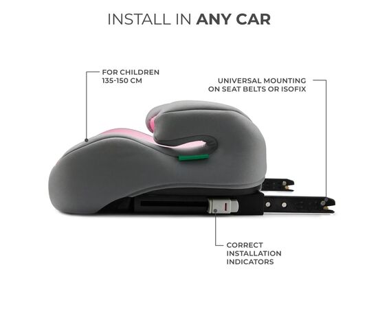 Автокресло Kinderkraft i-Boost бустер Pink (KCIBOO00PNK0000) (5902533924837), изображение 6 Автокресло Kinderkraft i-Boost бустер Pink (KCIBOO00PNK0000) (5902533924837), изображение 6