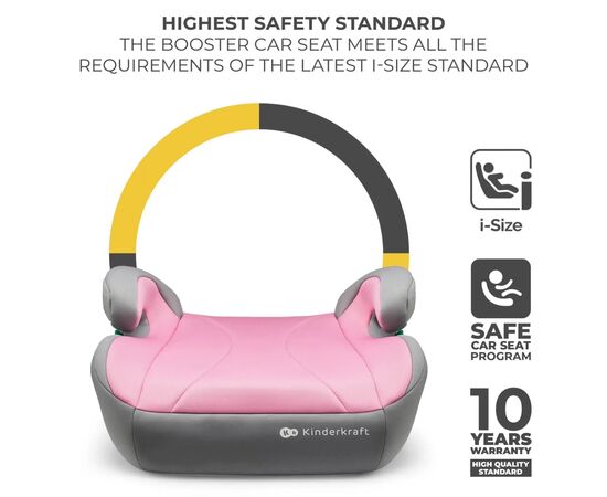 Автокресло Kinderkraft i-Boost бустер Pink (KCIBOO00PNK0000) (5902533924837), изображение 8 Автокресло Kinderkraft i-Boost бустер Pink (KCIBOO00PNK0000) (5902533924837), изображение 8