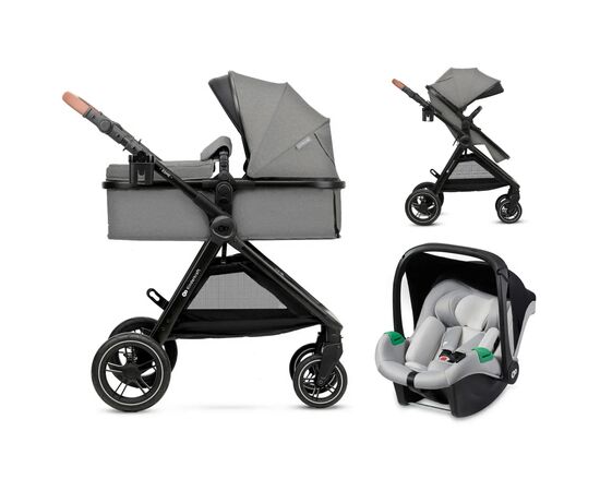 Коляска Kinderkraft 3 в 1 Esme Moonlight Grey (KSESME00GRY3000) (5902533925681)