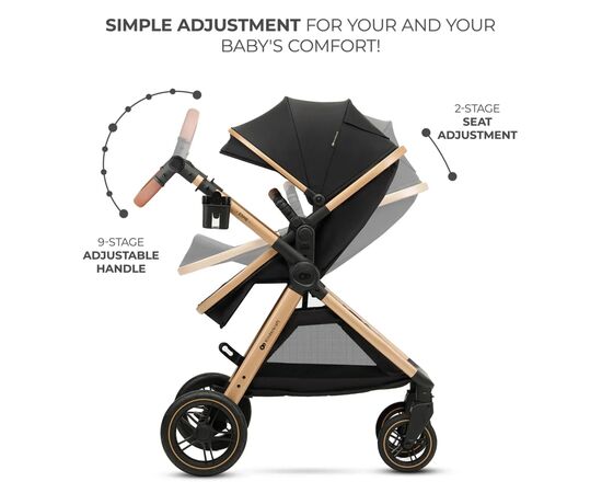 Коляска Kinderkraft 3 в 1 Esme Pure Black (KSESME00BLK3000) (5902533925698), изображение 9 Коляска Kinderkraft 3 в 1 Esme Pure Black (KSESME00BLK3000) (5902533925698), изображение 9