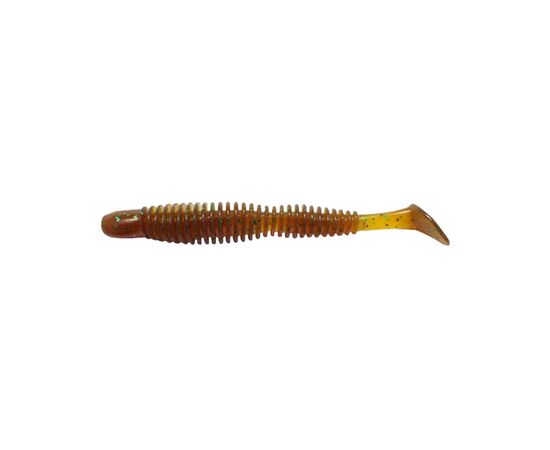 Силікон рибальський Reins Bubbling Shad 4" 565 Motor Oil Green Flake (8 шт/уп.) (1552.03.49)