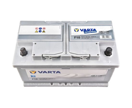 Аккумулятор автомобильный Varta Silver Dynamic 85Аh (585200080), изображение 2 Аккумулятор автомобильный Varta Silver Dynamic 85Аh (585200080), изображение 2
