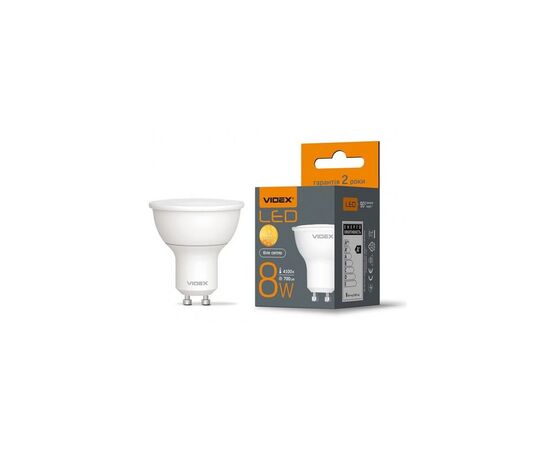 Лампочка Videx MR16e 8W GU10 4100K (VL-MR16e-08104), изображение 2 Лампочка Videx MR16e 8W GU10 4100K (VL-MR16e-08104), изображение 2