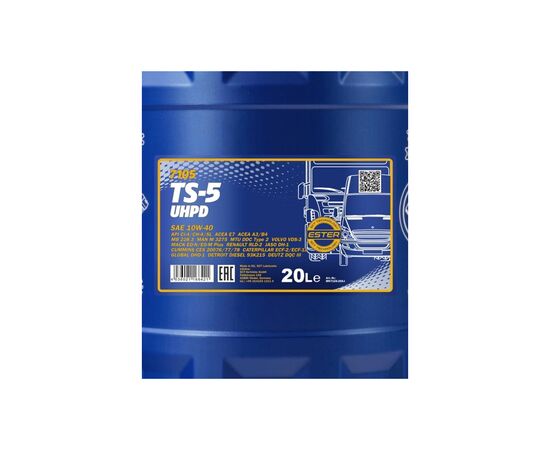 Моторное масло Mannol TS-5 UHPD 20л10W-40 (MN7105-20), изображение 2 Моторное масло Mannol TS-5 UHPD 20л10W-40 (MN7105-20), изображение 2