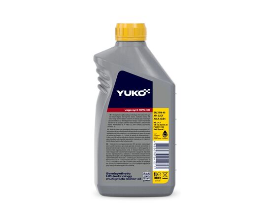 Моторное масло Yuko VEGA SYNT 10W-40 1л (4820070241211), изображение 2