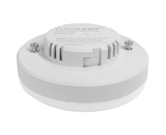 Лампочка Eurolamp LED GX53 8W 4000K (LED-GX53-0840(N)), изображение 2 Лампочка Eurolamp LED GX53 8W 4000K (LED-GX53-0840(N)), изображение 2