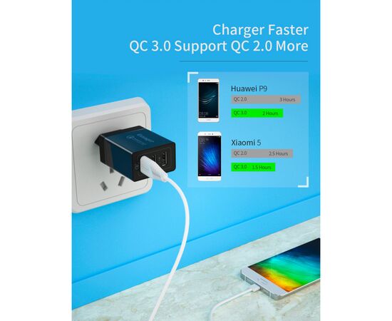 Зарядное устройство Essager ECTQC3-FBB01, изображение 7 Зарядное устройство Essager ECTQC3-FBB01, изображение 7