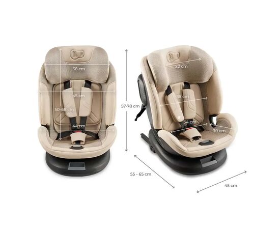 Автокресло Kinderkraft Xpedition 3 i-Size 360 Beige (KCXPED03BEG0000) (5902533926794), изображение 10