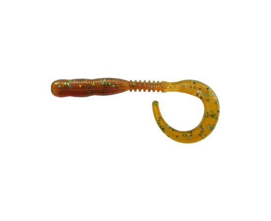 Силікон рибальський Reins Curly Curly 4" 565 Motor Oil Green Flake (15 шт/уп.) (1552.03.26)