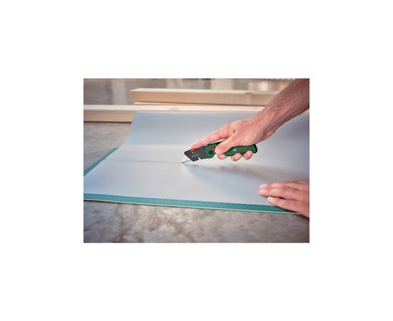 Нож монтажный Bosch трапециевидный складной, корпус пластик, 144мм (1.600.A02.75M), изображение 7 Нож монтажный Bosch трапециевидный складной, корпус пластик, 144мм (1.600.A02.75M), изображение 7