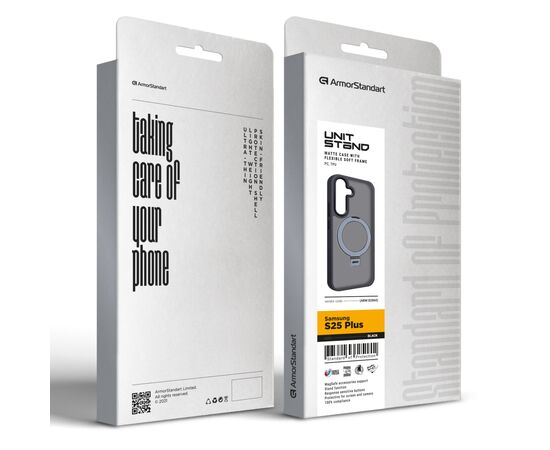 Чехол для мобильного телефона Armorstandart Unit Stand Samsung S25 Plus Black (ARM82860), изображение 2