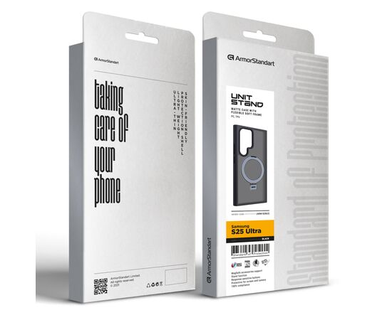 Чехол для мобильного телефона Armorstandart Unit Stand Samsung S25 Ultra Black (ARM82863), изображение 2