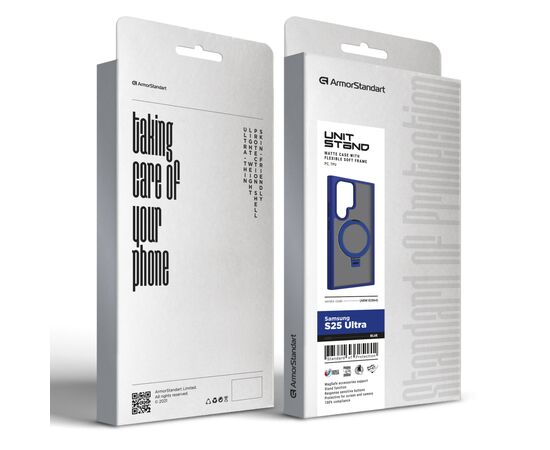 Чехол для мобильного телефона Armorstandart Unit Stand Samsung S25 Ultra Blue (ARM82864), изображение 2