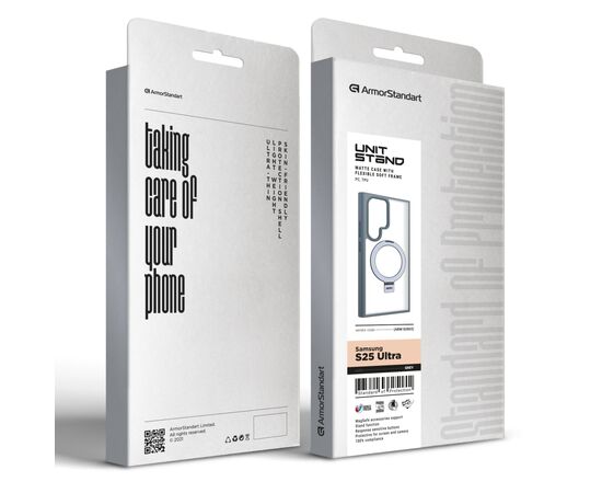 Чохол до мобільного телефона Armorstandart Unit Stand Samsung S25 Ultra Grey (ARM82865), зображення 2