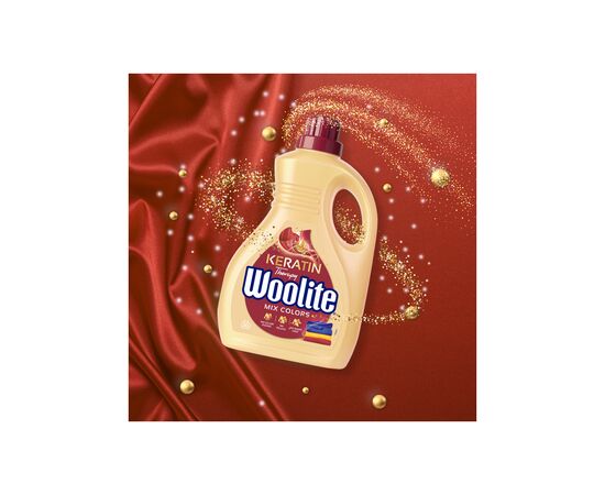 Гель для стирки Woolite Для цветных тканей С кератином 1.8 л (5900627090444), изображение 3 Гель для стирки Woolite Для цветных тканей С кератином 1.8 л (5900627090444), изображение 3