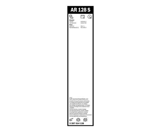 Щетка стеклоочистителя Bosch 3 397 014 128, изображение 7 Щетка стеклоочистителя Bosch 3 397 014 128, изображение 7