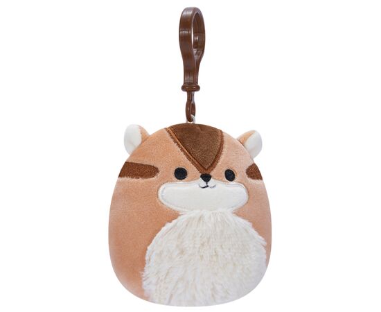 Мягкая игрушка Squishmallows на клипсе – Бурундук Мельзи 9 см (SQCP00148), изображение 2