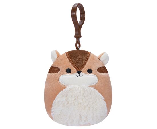 М'яка іграшка Squishmallows на кліпсі – Бурундук Мельзі 9 см (SQCP00148)