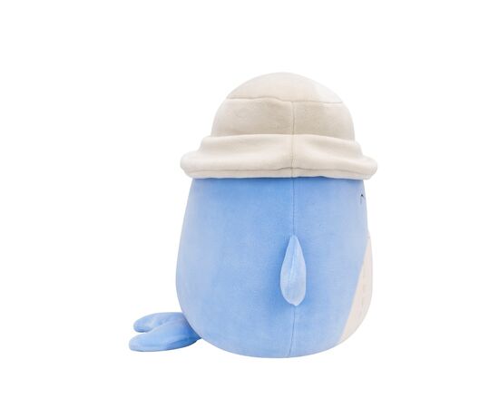 Мягкая игрушка Squishmallows Синий кит Самир в панаме 19 см (SQCR06593), изображение 5