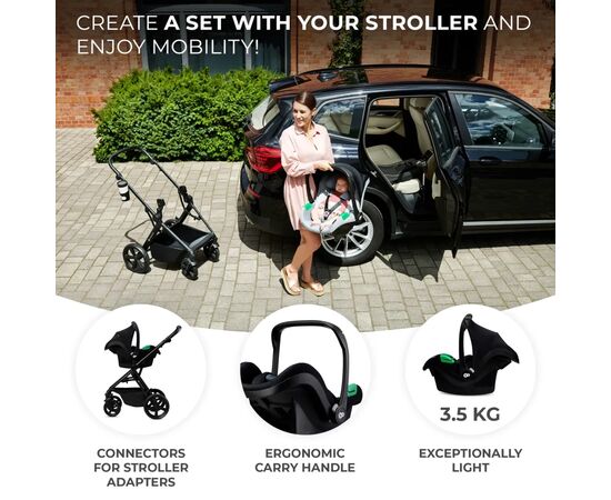 Автокресло Kinderkraft Mink Pro i-Size переноска Black (KCMINKPRBLK0000) (5902533923236), изображение 11