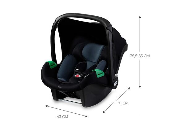 Автокресло Kinderkraft Mink Pro i-Size переноска Black (KCMINKPRBLK0000) (5902533923236), изображение 3