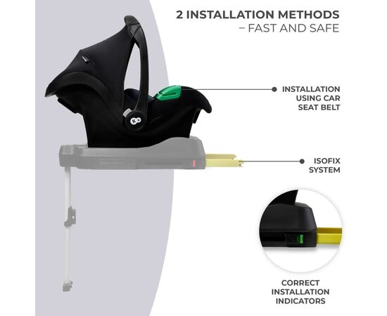 Автокресло Kinderkraft Mink Pro i-Size переноска Black (KCMINKPRBLK0000) (5902533923236), изображение 5
