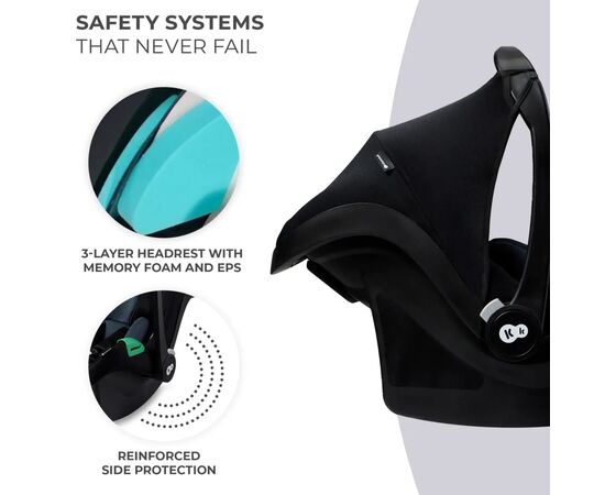 Автокресло Kinderkraft Mink Pro i-Size переноска Black (KCMINKPRBLK0000) (5902533923236), изображение 6
