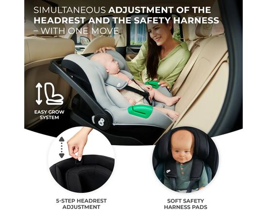 Автокресло Kinderkraft Mink Pro i-Size переноска Black (KCMINKPRBLK0000) (5902533923236), изображение 9