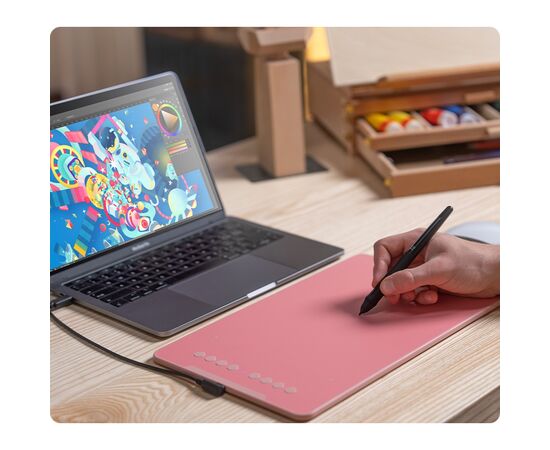 Графический планшет XP-Pen Deco 01V3 Pink, изображение 11 Графический планшет XP-Pen Deco 01V3 Pink, изображение 11