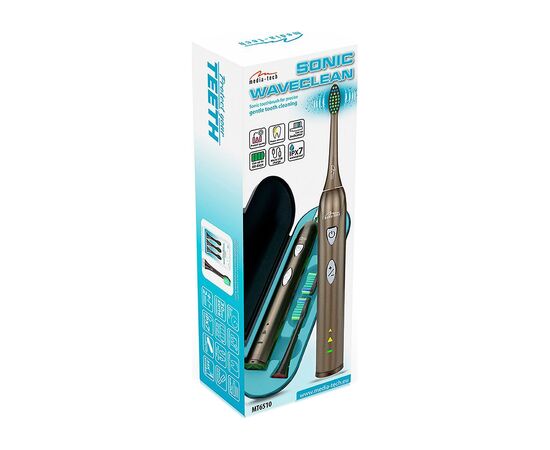 Электрическая зубная щетка Media-Tech SONIC WAVECLEAN (MT6510), изображение 4 Электрическая зубная щетка Media-Tech SONIC WAVECLEAN (MT6510), изображение 4