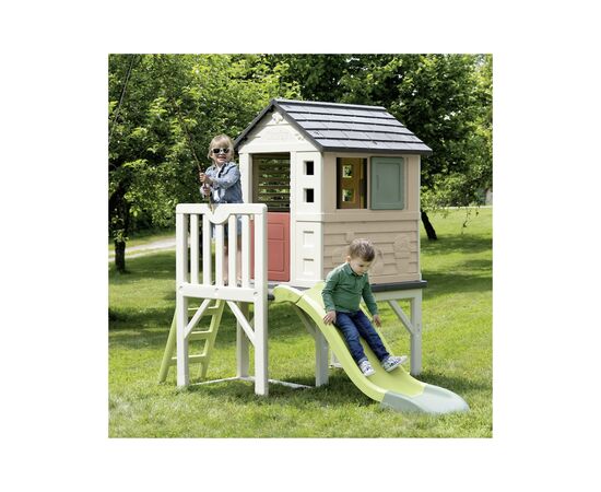 Ігровий будиночок Smoby Life Літній відпочинок на опорах, 243 х 160 х 197 см (7600810802), зображення 4 Ігровий будиночок Smoby Life Літній відпочинок на опорах, 243 х 160 х 197 см (7600810802), зображення 4