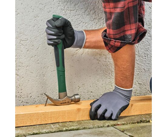 Молоток Bosch слесарный 450г 33см рукоятка стекловолокно (1.600.A02.ZA2), изображение 2 Молоток Bosch слесарный 450г 33см рукоятка стекловолокно (1.600.A02.ZA2), изображение 2