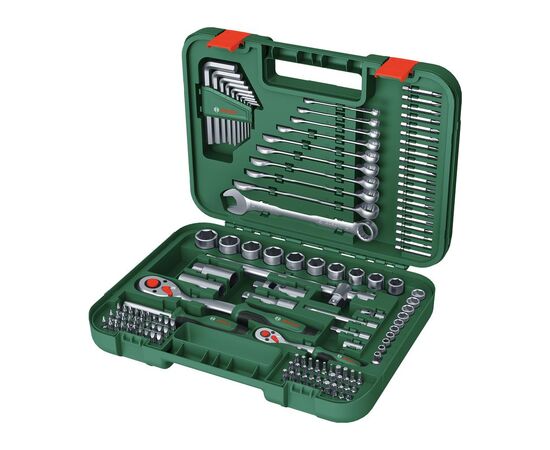 Набір інструментів Bosch 1/2", 1/4", 132шт, CrV (1.600.A02.Z9B)