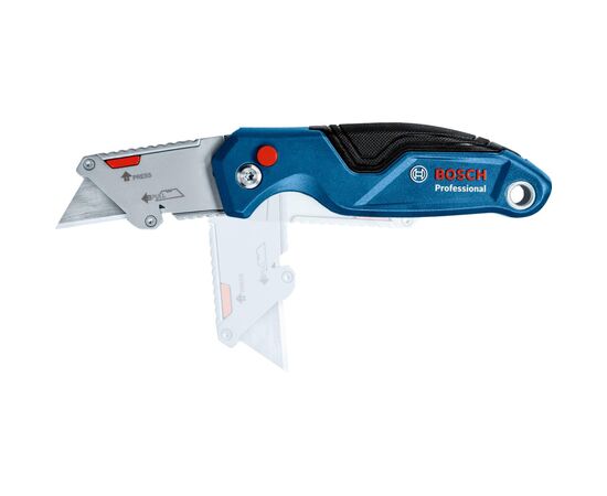Нож монтажный Bosch трапециевидный складной, корпус пластик, 215мм (1.600.A01.6BL)
