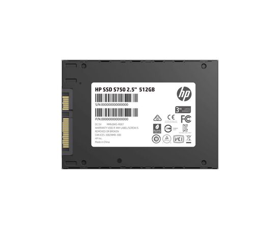 Накопитель SSD 2.5" 512GB S750 HP (16L53AA), изображение 4 Накопитель SSD 2.5" 512GB S750 HP (16L53AA), изображение 4