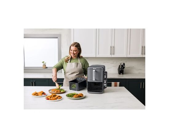 Мультипечь Ninja Double Stack XL 2-Level Air Fryer 9,5 л (SL400EU), изображение 11 Мультипечь Ninja Double Stack XL 2-Level Air Fryer 9,5 л (SL400EU), изображение 11