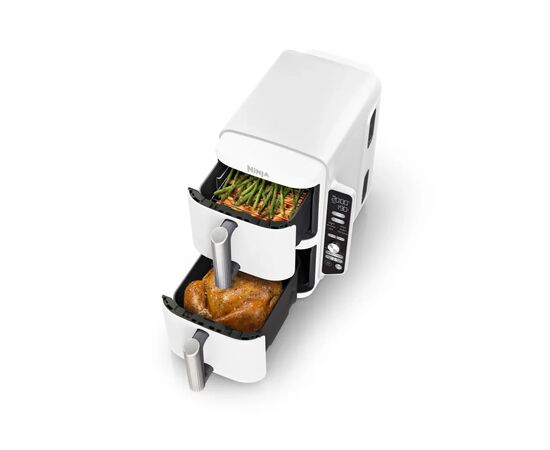 Мультипечь Ninja Double Stack XL 2-Level Air Fryer 9,5 л (SL400EUWH), изображение 5 Мультипечь Ninja Double Stack XL 2-Level Air Fryer 9,5 л (SL400EUWH), изображение 5