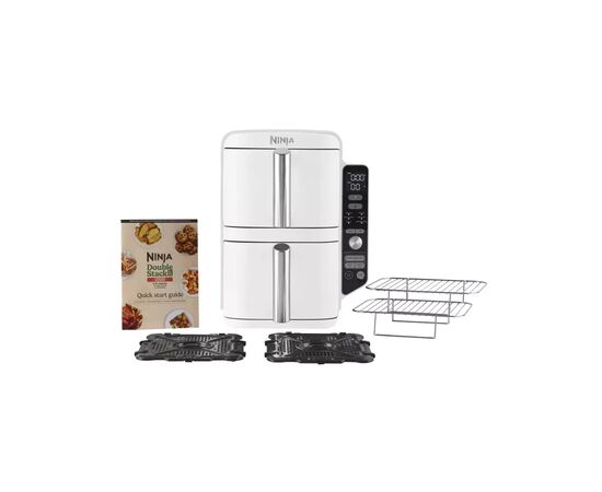 Мультипечь Ninja Double Stack XL 2-Level Air Fryer 9,5 л (SL400EUWH), изображение 9 Мультипечь Ninja Double Stack XL 2-Level Air Fryer 9,5 л (SL400EUWH), изображение 9
