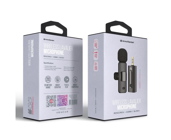 Мікрофон Armorstandart ASM3 mini-jack 3.5 мм Black (ARM80117), зображення 2 Мікрофон Armorstandart ASM3 mini-jack 3.5 мм Black (ARM80117), зображення 2