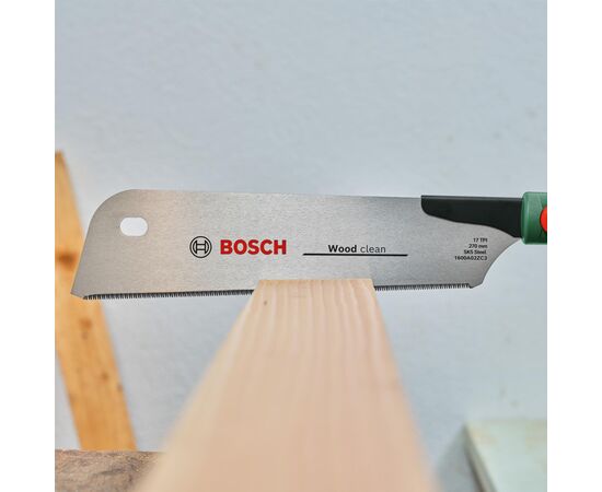 Ножівка Bosch по дереву Kataba, 270мм, 17TPI, пластикове руків'я (1.600.A02.ZB6), зображення 2 Ножівка Bosch по дереву Kataba, 270мм, 17TPI, пластикове руків'я (1.600.A02.ZB6), зображення 2