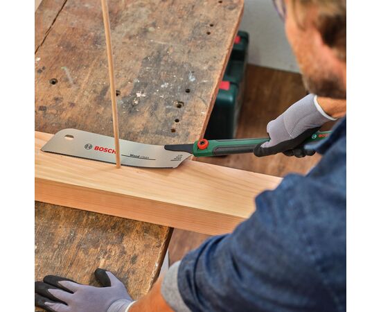 Ножівка Bosch по дереву Kataba, 270мм, 17TPI, пластикове руків'я (1.600.A02.ZB6), зображення 4 Ножівка Bosch по дереву Kataba, 270мм, 17TPI, пластикове руків'я (1.600.A02.ZB6), зображення 4