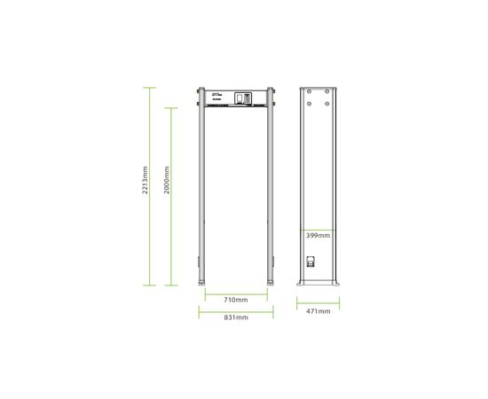 Металлоискатель ZKTeco ZK-D1065, изображение 4 Металлоискатель ZKTeco ZK-D1065, изображение 4