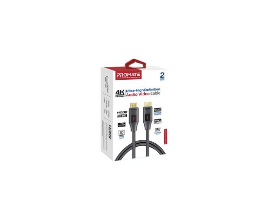Кабель мультимедийный HDMI to HDMI v.2.0 prolink4k60-500 Promate (prolink4k60-500), изображение 2 Кабель мультимедийный HDMI to HDMI v.2.0 prolink4k60-500 Promate (prolink4k60-500), изображение 2