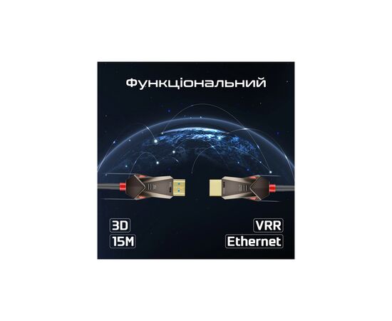 Кабель мультимедийный HDMI to HDMI 15.0m v.2.0 prolink4k60-15m Promate (prolink4k60-15m), изображение 6 Кабель мультимедийный HDMI to HDMI 15.0m v.2.0 prolink4k60-15m Promate (prolink4k60-15m), изображение 6