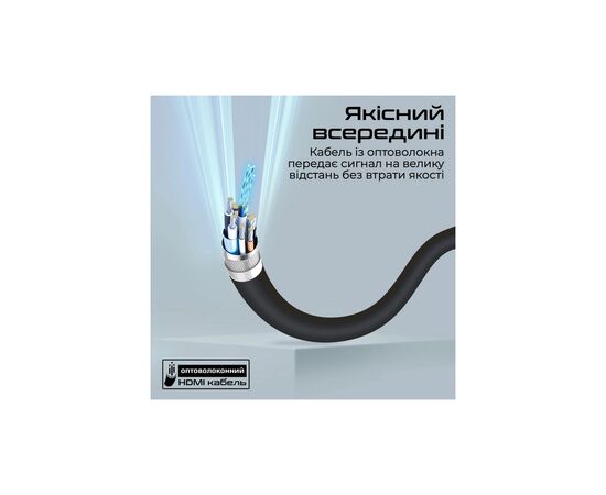 Кабель мультимедийный HDMI to HDMI 15.0m v.2.0 prolink4k60-15m Promate (prolink4k60-15m), изображение 7 Кабель мультимедийный HDMI to HDMI 15.0m v.2.0 prolink4k60-15m Promate (prolink4k60-15m), изображение 7