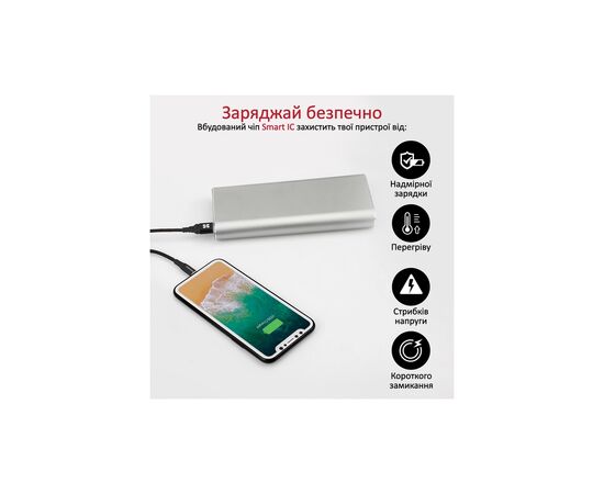 Дата кабель USB 2.0 AM to Lightning ervelink-i.black Promate (nervelink-i.black), зображення 6 Дата кабель USB 2.0 AM to Lightning ervelink-i.black Promate (nervelink-i.black), зображення 6